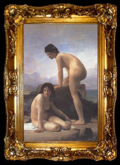 framed  Adolphe William Bouguereau The Bathers (mk26), ta009-2